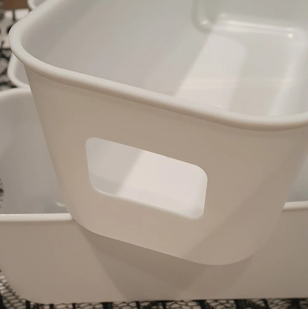 Plastic Storage Containers 5 PC White